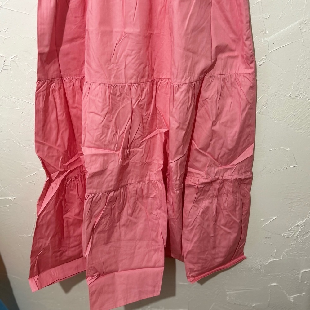 ModCloth Notes Of Grace Sweetheart Neckline Cap Sleeve Tiered Pink Maxi Dress XL - Picture 7 of 16